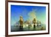 The Naval Battle of Athos-Alexei Petrovich Bogolyubov-Framed Giclee Print