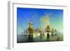 The Naval Battle of Athos-Alexei Petrovich Bogolyubov-Framed Premium Giclee Print