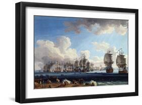 The Naval Battle of Chesma on 5 July 1770, 18th Century-Jacob Philipp Hackert-Framed Giclee Print