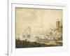 The Naval Battle of Chesma on 5 July 1770, 18th Century-null-Framed Giclee Print