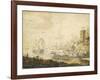 The Naval Battle of Chesma on 5 July 1770, 18th Century-null-Framed Giclee Print