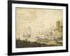 The Naval Battle of Chesma on 5 July 1770, 18th Century-null-Framed Giclee Print