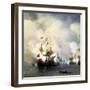 The Naval Battle of Chesma on 5th July 1770, 1848-Ivan Konstantinovich Aivazovsky-Framed Giclee Print