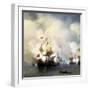 The Naval Battle of Chesma on 5th July 1770, 1848-Ivan Konstantinovich Aivazovsky-Framed Giclee Print