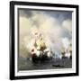 The Naval Battle of Chesma on 5th July 1770, 1848-Ivan Konstantinovich Aivazovsky-Framed Giclee Print