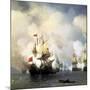 The Naval Battle of Chesma on 5th July 1770, 1848-Ivan Konstantinovich Aivazovsky-Mounted Giclee Print