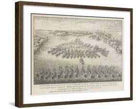 The Naval Battle of Gangut on July 27, 1714-Nicolas de Larmessin-Framed Giclee Print