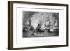 The Naval Battle of Navarino, 20th October 1827-J Godfrey-Framed Giclee Print