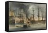 The Naval Battle of Navarino on 20 October 1827-George Philip Reinagle-Framed Stretched Canvas