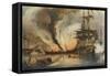 The Naval Battle of Navarino on 20 October 1827-George Philip Reinagle-Framed Stretched Canvas