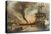 The Naval Battle of Navarino on 20 October 1827-George Philip Reinagle-Stretched Canvas