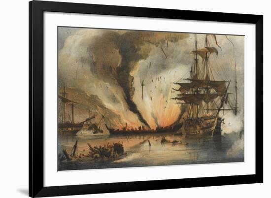 The Naval Battle of Navarino on 20 October 1827-George Philip Reinagle-Framed Giclee Print