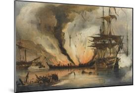 The Naval Battle of Navarino on 20 October 1827-George Philip Reinagle-Mounted Giclee Print