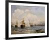 The Naval Battle of Reval on 13 May 1790, 1860S-Alexei Petrovich Bogolyubov-Framed Giclee Print