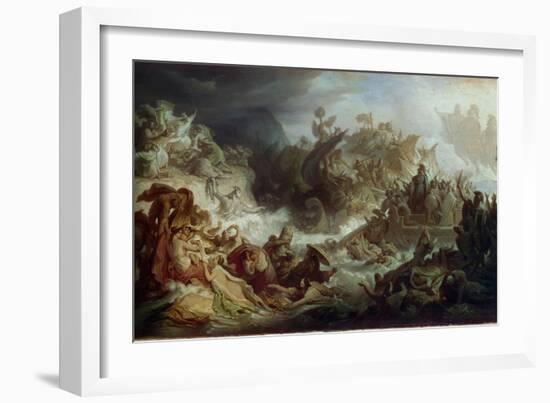 The Naval Battle of Salamis, C. 1858-Wilhelm Von Kaulbach-Framed Giclee Print