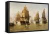 The Naval Battle-null-Framed Stretched Canvas