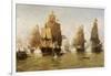 The Naval Battle-null-Framed Giclee Print