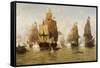 The Naval Battle-null-Framed Stretched Canvas