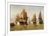 The Naval Battle-null-Framed Giclee Print