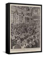 The Naval Brigade's Welcome in the City, the Feast at Lloyd'S-Henry Marriott Paget-Framed Stretched Canvas