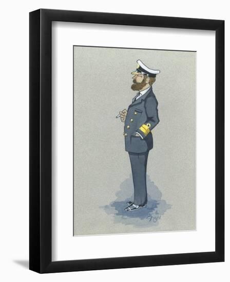 The Naval Captain-Simon Dyer-Framed Premium Giclee Print