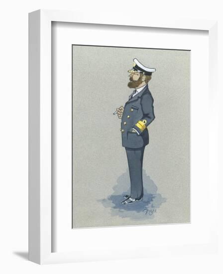 The Naval Captain-Simon Dyer-Framed Premium Giclee Print