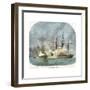The Naval Combat in Mobile Harbour, Alabama, American Civil War, 5 August 1864-EB Hough-Framed Giclee Print