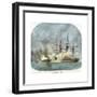 The Naval Combat in Mobile Harbour, Alabama, American Civil War, 5 August 1864-EB Hough-Framed Giclee Print