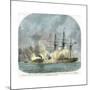 The Naval Combat in Mobile Harbour, Alabama, American Civil War, 5 August 1864-EB Hough-Mounted Giclee Print