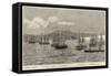 The Naval Demonstration Against Turkey, the International Squadron in the Bay at Gravosa-null-Framed Stretched Canvas