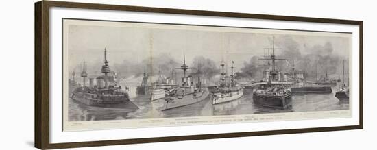 The Naval Demonstration at the Opening of the North Sea and Baltic Canal-null-Framed Premium Giclee Print