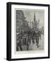 The Naval Detachment at the Head of the Procession in the Strand-William T. Maud-Framed Giclee Print