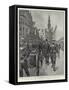 The Naval Detachment at the Head of the Procession in the Strand-William T. Maud-Framed Stretched Canvas