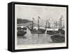 The Naval Engagement on Lake Champlain Between Gunboats of the British and American Colonial Forces-null-Framed Stretched Canvas