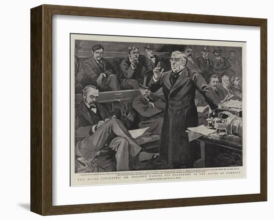 The Naval Estimates, Mr Goschen Making His Statement in the House of Commons-Alexander Stuart Boyd-Framed Giclee Print