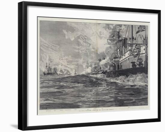 The Naval Manoeuvres, Action Off the Isle of Man, 3 August-William Heysham Overend-Framed Giclee Print