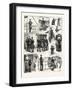 The Naval Manoeuvres: an Interesting Object on the Cliff-null-Framed Giclee Print