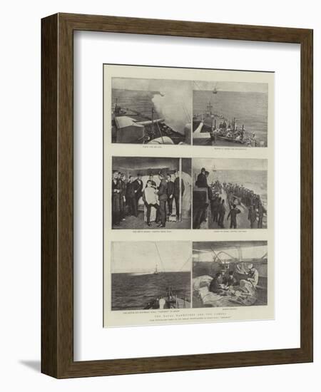 The Naval Manoeuvres and the Camera-null-Framed Giclee Print