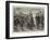 The Naval Manoeuvres, Arming a Landing Party on HMS Conqueror-Charles Joseph Staniland-Framed Giclee Print