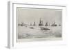 The Naval Manoeuvres, Arrival of the Channel Squadron in Mount's Bay-null-Framed Giclee Print