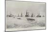 The Naval Manoeuvres, Arrival of the Channel Squadron in Mount's Bay-null-Mounted Giclee Print