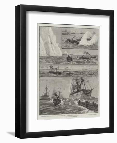 The Naval Manoeuvres at Portsmouth-null-Framed Premium Giclee Print