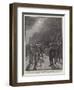 The Naval Manoeuvres, Coaling HMS Benbow by Electric Light-Joseph Nash-Framed Giclee Print