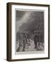 The Naval Manoeuvres, Coaling HMS Benbow by Electric Light-Joseph Nash-Framed Giclee Print