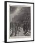 The Naval Manoeuvres, Coaling HMS Benbow by Electric Light-Joseph Nash-Framed Giclee Print