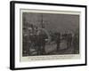 The Naval Manoeuvres, HMS Galatea Passing the Australia-null-Framed Giclee Print