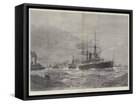 The Naval Manoeuvres, Steam Tactics-Henry Charles Seppings Wright-Framed Stretched Canvas