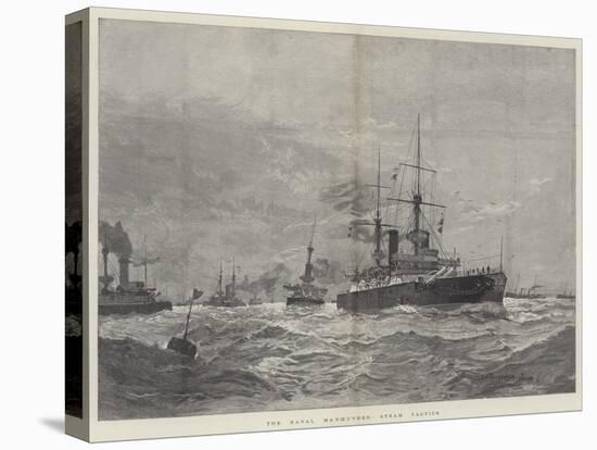 The Naval Manoeuvres, Steam Tactics-Henry Charles Seppings Wright-Stretched Canvas