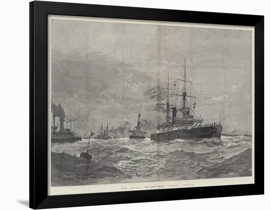 The Naval Manoeuvres, Steam Tactics-Henry Charles Seppings Wright-Framed Giclee Print