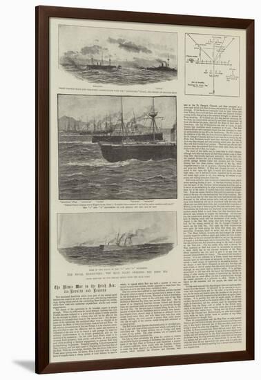 The Naval Manoeuvres, the Blue Fleet Sweeping the Irish Sea-Charles Joseph Staniland-Framed Giclee Print